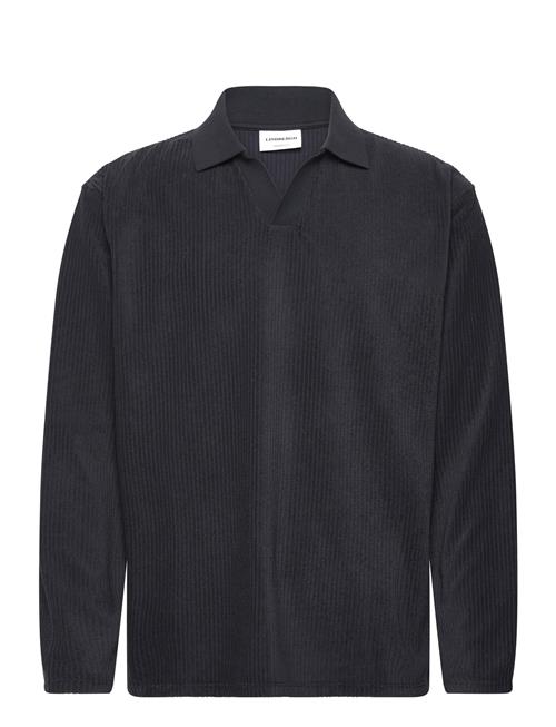 Lindbergh | V-Neck Jacquard Polo L/S | L