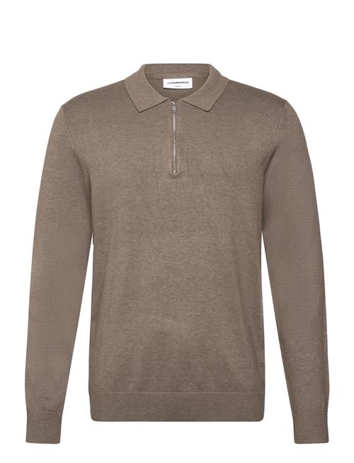 Lindbergh | Ecovero L/S Zip Polo | M