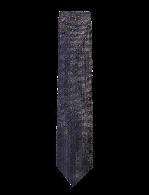 Lindbergh Black | Structured Linen Blend Tie 7 Cm | ONE SIZE