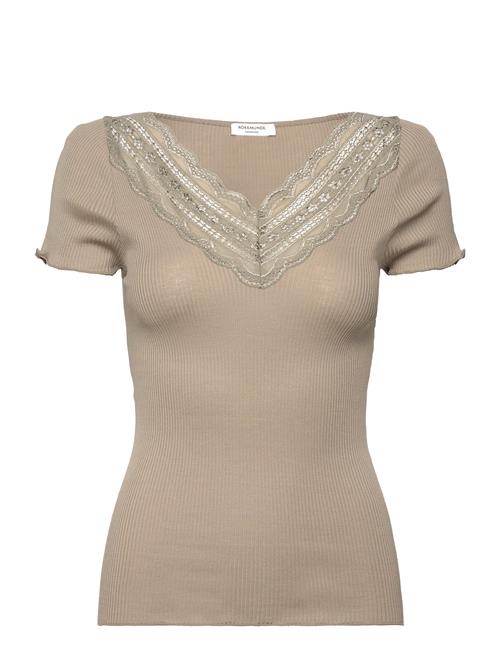 Rosemunde | Rwbenita Silk Ss V-Neck T-Shirt | M