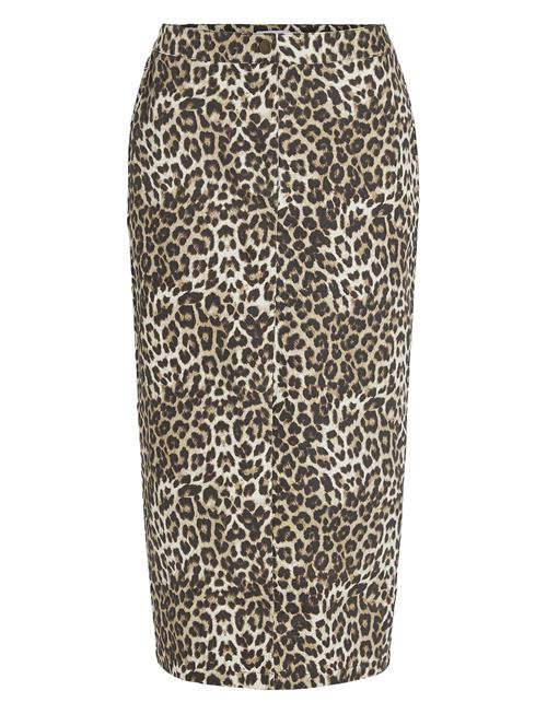 Vila | Vileonor Hw Midi Leo Denim Skirt July/Lc | 36