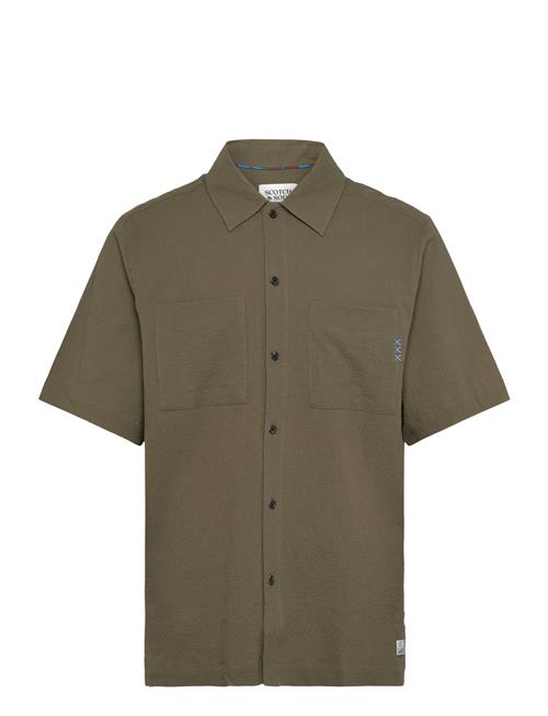 Scotch & Soda | Relaxed Fit Short Sleeve Seersucker Shirt | M