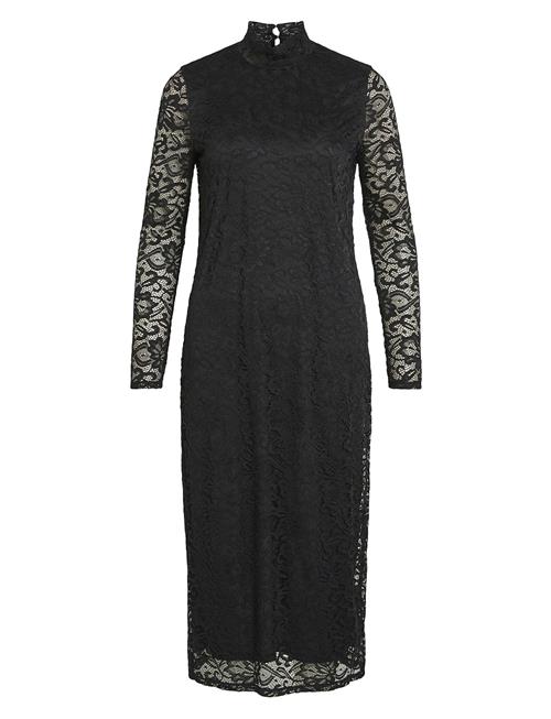 Vila | Vidida L/S High Neck Midi Lace Dress/Ka | XS