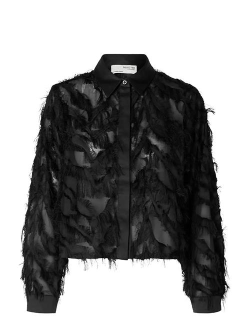Selected | Slwmyline Ls Fluffy Cropped Shirt B | 34