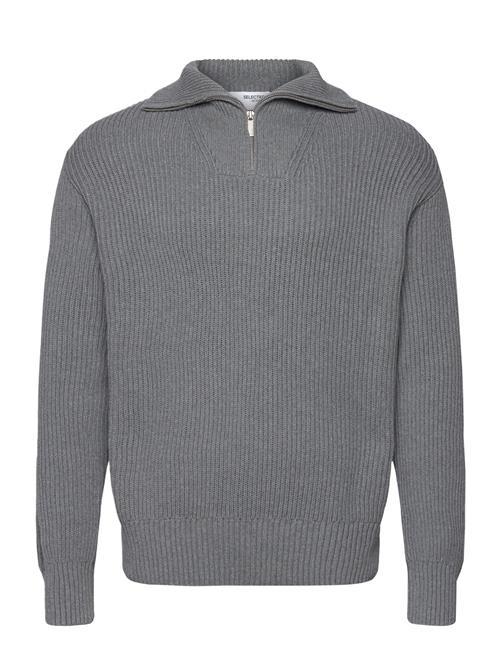 Selected | Slhdry Ls Knit Relaxed Half Zip | L