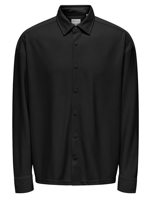 ONLY & SONS | Onskari Plizze Ls Rlx Overshirt | S