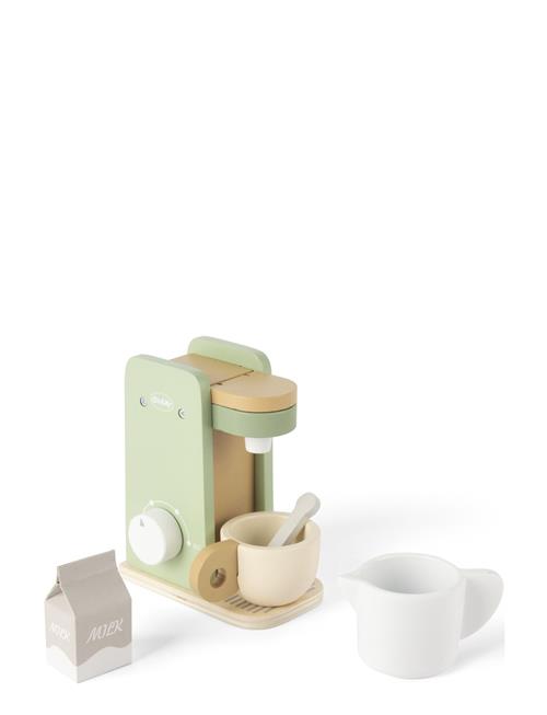 Dantoy | Coffee Machine Wood In Gift Box 5 Parts | 12.3X8.7X14.8CM