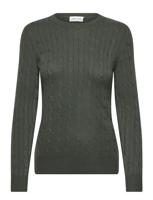 Davida Cashmere | O-Neck Cable Sweater | M