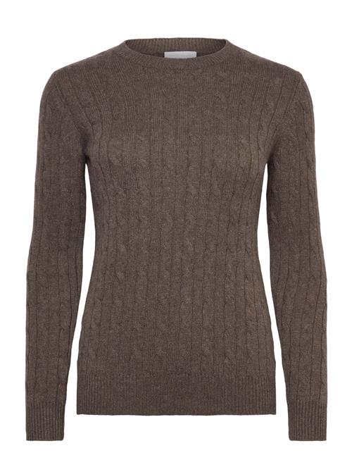 Davida Cashmere | O-Neck Cable Sweater | M