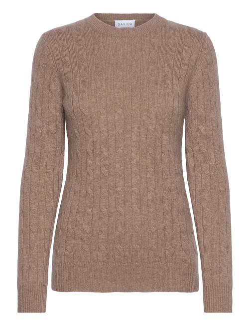 Davida Cashmere | O-Neck Cable Sweater | M