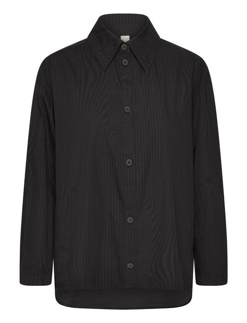 Brixtol Textiles | Stella Dark Navy White Stripe | M