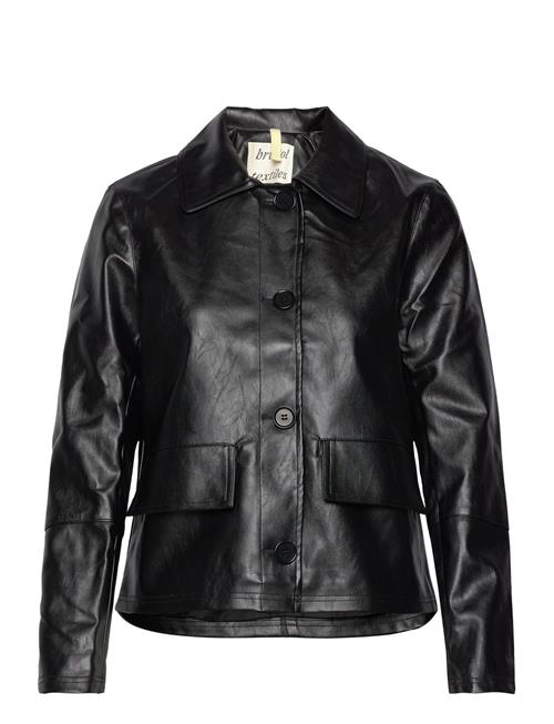 Brixtol Textiles | Sissel Faux Leather Black | XS