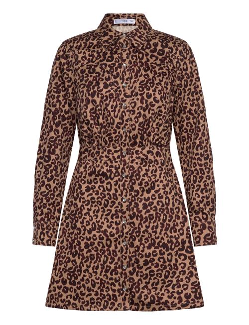 Mango | Leopard-Print Shirt Dress | M