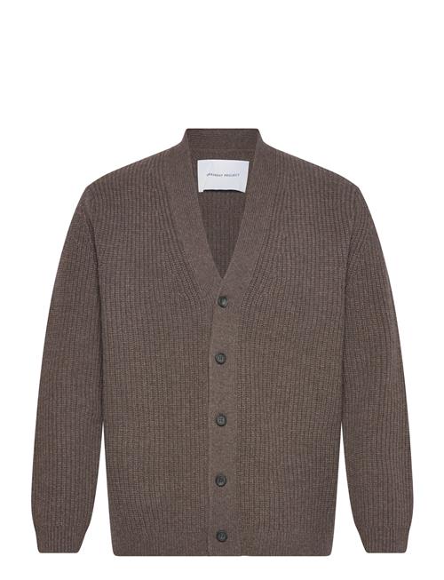 Garment Project | Wool Knit Cardigan - Dark Taupe Mel | M