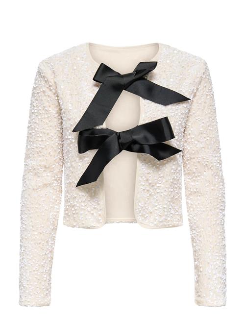 ONLY | Onlanika Sequins Ls Bow Top Wvn | M