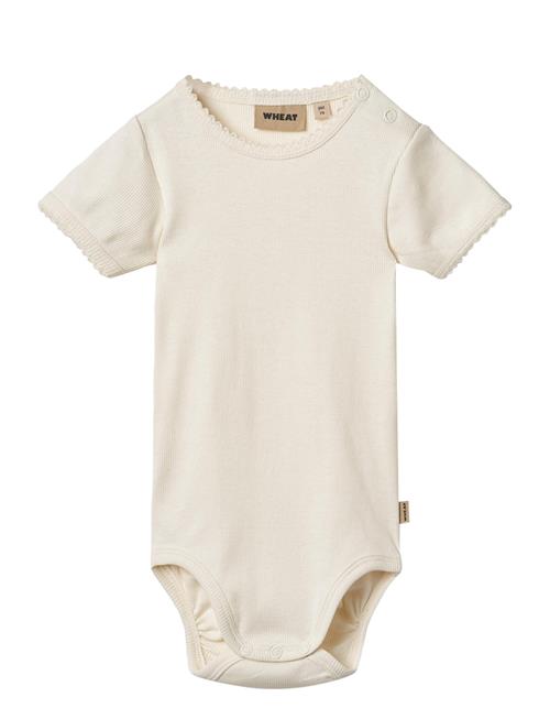 Wheat | Rib Body S/S Lace Elisa | 68