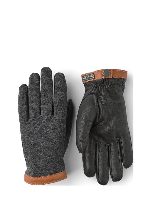 Hestra | Deerskin Wool Tricot Charcoal/Black | 8