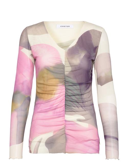 Coster Copenhagen | Mesh Top In Liqued Flower Print | S