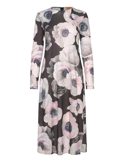 STINE GOYA | Crewneck Long Sleeve Midi Dress, 22 | XS