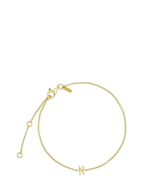 Design Letters | Archetype Bracelet - A-Z Gold Plated | L:21CM