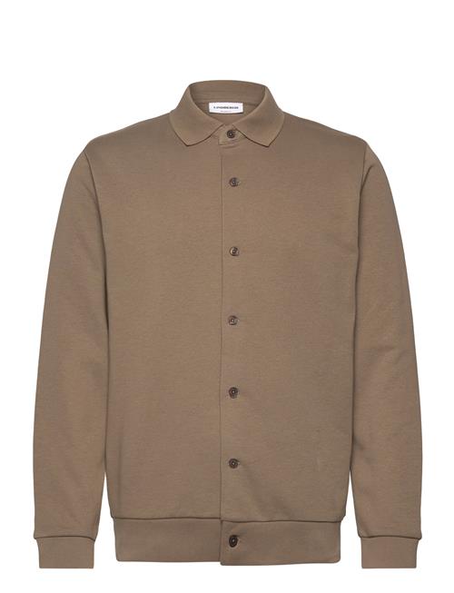 Lindbergh | Jersey Button Through Pique L/S | L