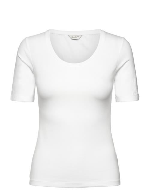 GANT | Slim Cot/Ela Ss Scoop Neck Top | XS