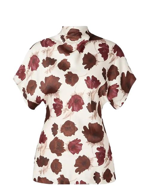 Malina | Otilia Draped Half Polo Top | L