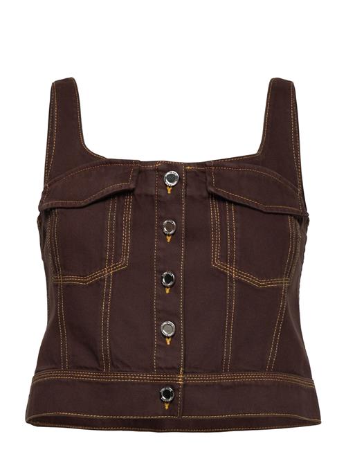 STINE GOYA | 2251 Denim, Cropped Denim Bustier | M