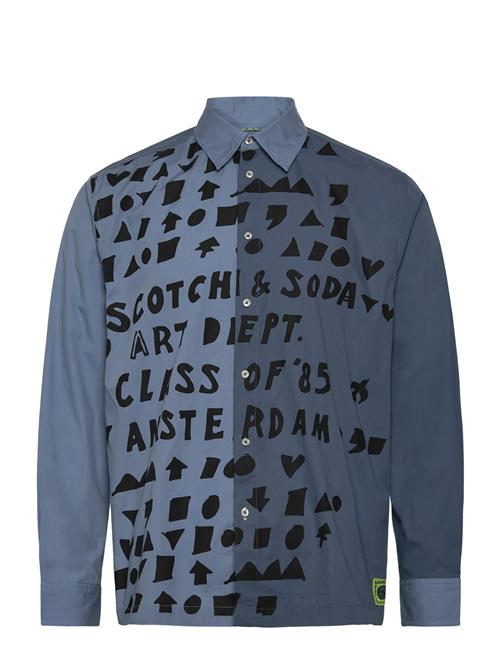 Scotch & Soda | Relaxed-Fit Letters Poplin Shirt | S