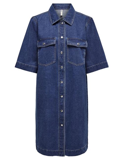 ONLY | Onlbelle S/S Button Dress Dnm Gua Noos | S