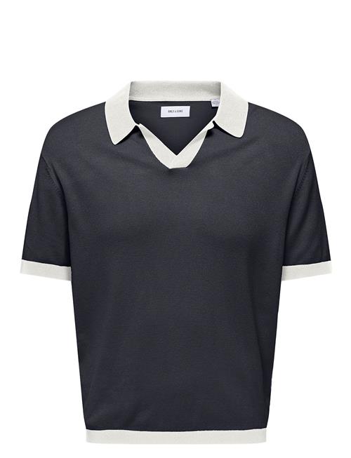 ONLY & SONS | Onsadrian Reg 12 Ss Contrast Polo Knit | L