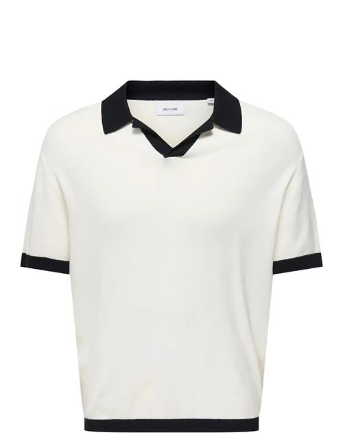 ONLY & SONS | Onsadrian Reg 12 Ss Contrast Polo Knit | XS