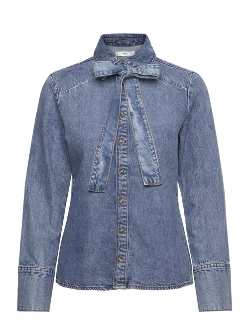Mango | Denim Shirt With Bow | XS