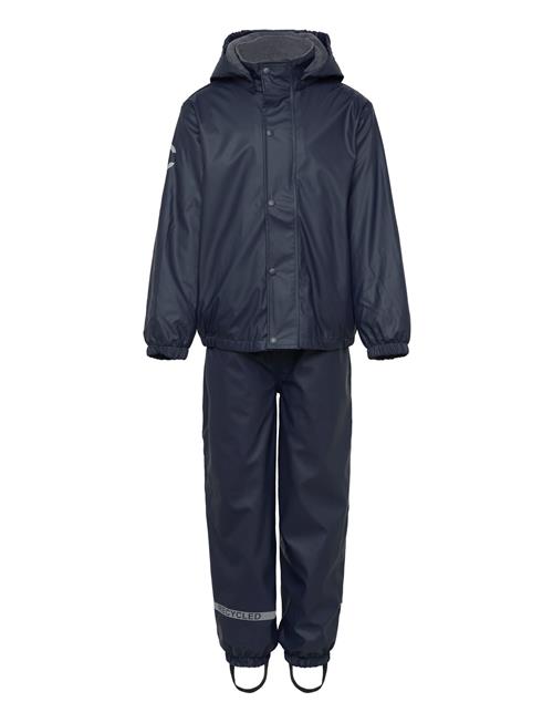 mikk-line | Pu Rain Set W. Fleece/Susp. 104 | 74