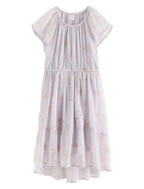 Lindex | Dress Chiffon Hi Low Aop | 128