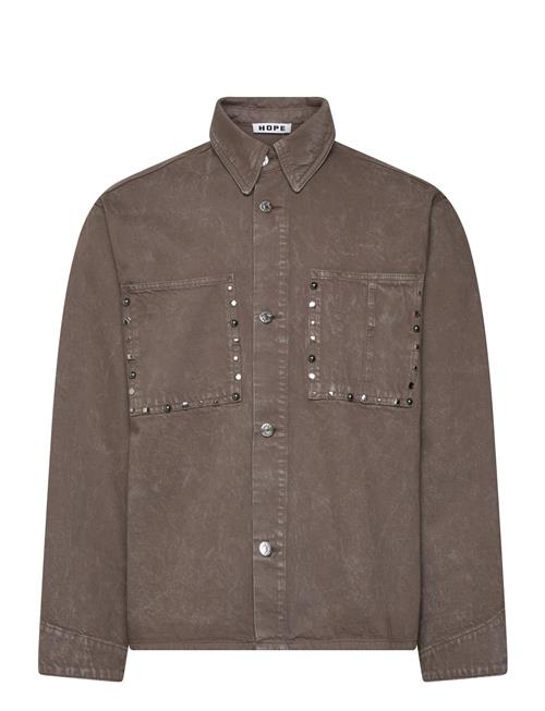 Hope | Stud Overshirt Stone Grey Marble | 52