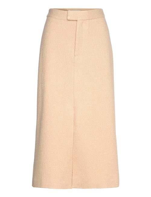 Malina | Alina Front Slit Boucle Midi Skirt | S x 83