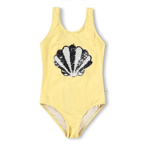 Molo Nika Badedragt The Sea Shell  The Sea Shell 146 cm  Gul  146 cm  kvinde