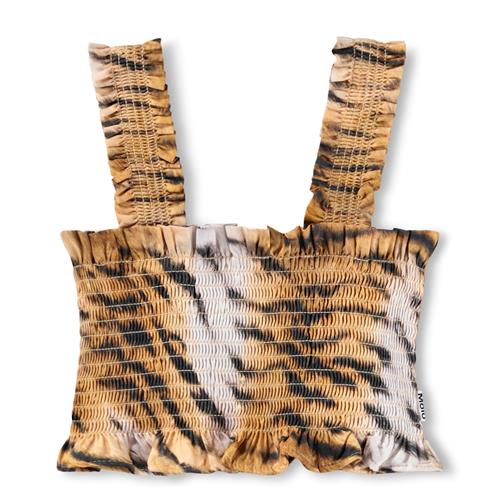 Molo GOTS Rolfia Til Toppen All Over Tiger  All Over Tiger 122/128 cm  Brun  122/128 cm  kvinde