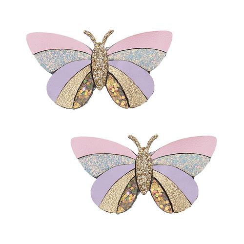 Mimi & Lula Striped Butterfly Bouquet 2-pak Hårklemmer Multi  Multi  One Size  Guld  One Size 3-8 Years kvinde