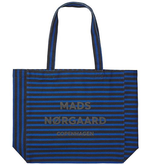 Mads Nørgaard Shopper - Boutiqno Athene - AOP - True Blue/Sort