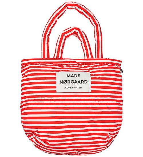 Mads Nørgaard Shopper - Light Ripstop Pillow - Fiery Red/Vanilla