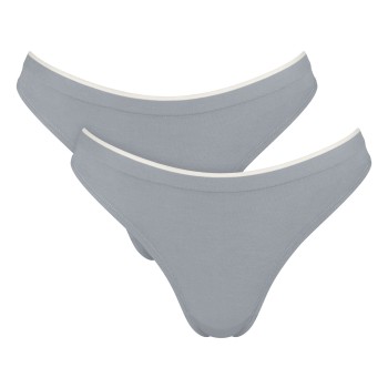 Sloggi Trusser 2P GO Sense Tanga Briefs Grå modal Large Dame