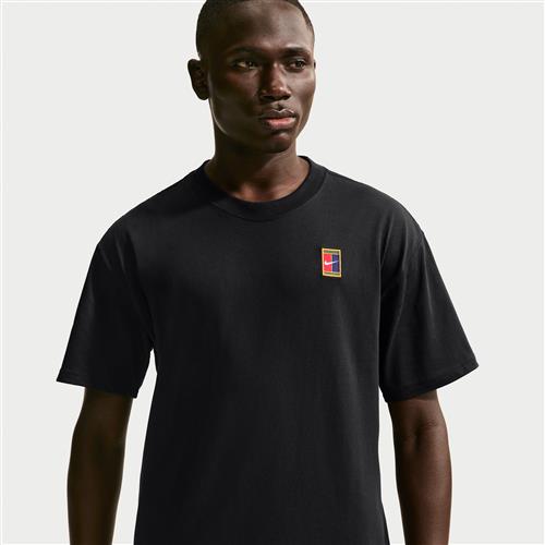 NikeCourt Max90-tennis-T-shirt til mænd - sort