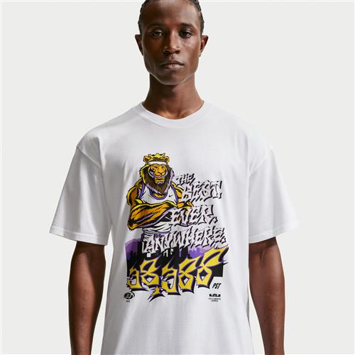 LeBron "For The Record" Nike-basketball-T-shirt til mænd - hvid