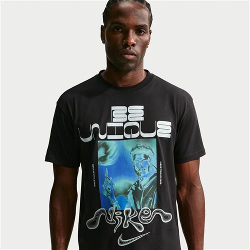 Victor Wembanyama-basketball-T-shirt til mænd - sort