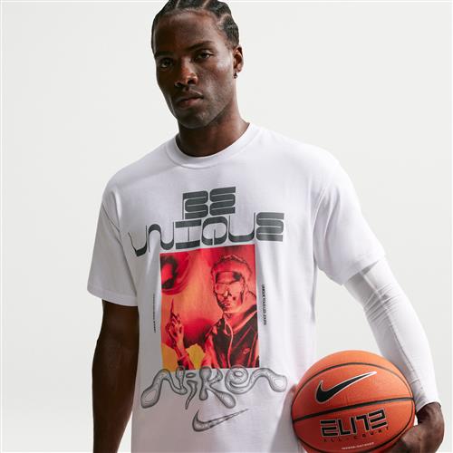 Victor Wembanyama-basketball-T-shirt til mænd - hvid
