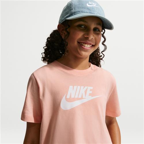 Nike Cropped-T-shirt til større børn (piger) - Orange