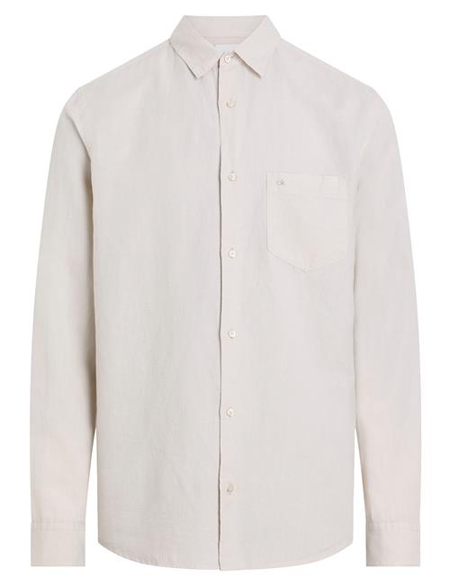 Calvin Klein | Linen Cotton Regular L/S Shirt | S