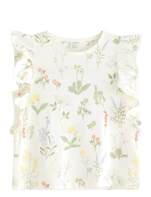 Lindex | Top Ss Flounces Aop | 104